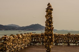 Hearts by a Cafe (Yeosu)