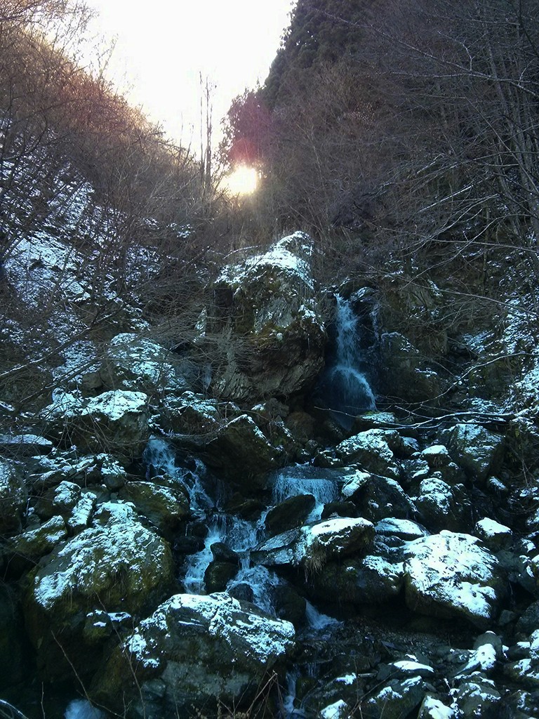Icy Waterfall (on north side of road 438)